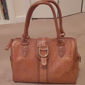 Madi Claire Tooled Leather Sstchel